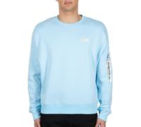 Alpha Industries Herren Sweater Organics OS organic sky blue M