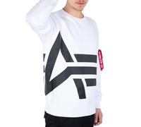 Alpha Industries Herren Sweater Side Logo white S