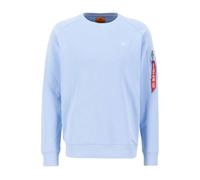 Alpha Industries Herren Sweater X-Fit light blue M