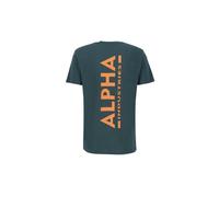 Alpha Industries Herren T-Shirt Backprint force green 3XL