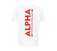 Alpha Industries Backprint Kurzarm-t-shirt 2XL White / Red