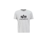 Alpha Industries Herren T-Shirt Basic Logo grey heather XXL