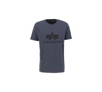 Alpha Industries Herren T-Shirt Basic Logo greyblack/black L