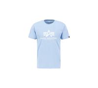 Alpha Industries Herren T-Shirt Basic Logo light blue XXL
