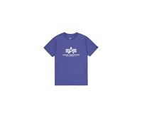 Alpha Industries Herren T-Shirt Basic Logo night purple M