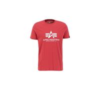 Alpha Industries Basic Alpha T-Shirt rbf red, Größe L, Herren, Baumwolle