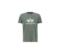 Alpha Industries Herren T-Shirt Basic Logo vintage green 3XL