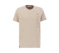Alpha Industries EMB T T-Shirt für Herren Vintage Sand