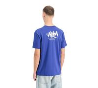 Alpha Industries Herren T-Shirt Signature galactic blue 3XL