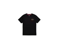 Alpha Industries Herren Tonal Logo Print T-Shirt, Black, XS