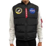 Alpha Industries Herren Weste Puffer Vest NASA black S