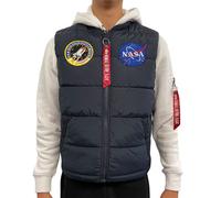 Alpha Industries Herren Weste Puffer Vest NASA rep.blue L