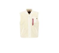 Alpha Industries Herren Weste Teddy Vest off white XXL