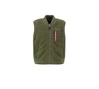 Alpha Industries Herren Weste Teddy Vest sage-green XXL