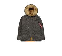 Alpha Industries N3B VF 59 Herren Parka Kapuze 103141 greyblack 2XL