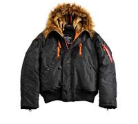 Alpha Industries Herren Winterjacke PPS N2B black/orange L