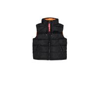 ALPHA INDUSTRIES HOODED PUFFER VEST FD Herren gesteppte Weste, Größe:L, Alpha Industries Farben:03 Black