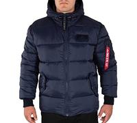 Alpha Industries - Hooded Puffer FD - Kapuzen-Pufferjacke FD - Replica Blau 3XL