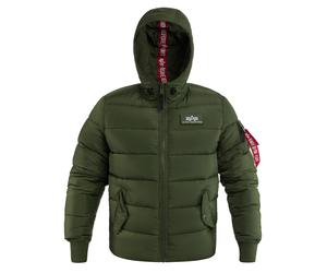 Alpha Industries - Hooded Puffer FD - Jacke - Dark Green XXL