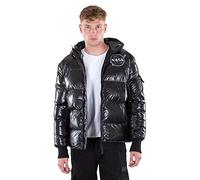 Alpha Industries Hooded Puffer FD Rev. Bomberjacke für Herren Black/Black
