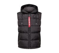 Alpha Industries Hooded Puffer Vest Herren Weste schwarz 2