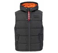 Alpha Industries Hooded Puffer Vest FD Weste für Herren Greyblack