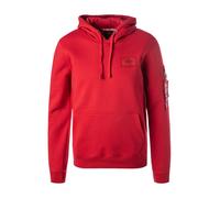 Alpha Industries Back Print Kapuzenpullover L Speed Red
