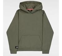 Alpha Industries Hoodie Label Back Print Dunkeloliv L
