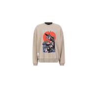 Alpha Industries Japan Warrior Sweatshirt Größe L Beige