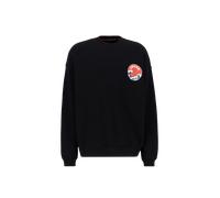 Sweater ALPHA INDUSTRIES "Alpha Industries Men - Sweatshirts Japan Wave Warrior Sweater" Gr. M, schwarz (black) Herren Sweatshirts (57787964-M) black