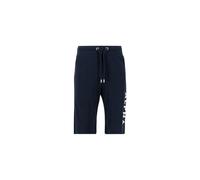 Alpha Industries Kurze Hose Alpha Jersey Short - angeraute Sweatware 100% Baumwolle Blau XXL