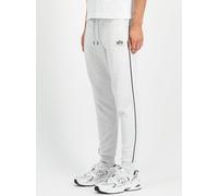 Jogginghose ALPHA INDUSTRIES "Alpha Industries Men - Jogger Track Jogger Small Logo", Herren, Gr. M, Normalgrößen, pastel grau melange, Obermaterial: 80% Baumwolle, 20% Polyester, Hosen (40923335-M) p