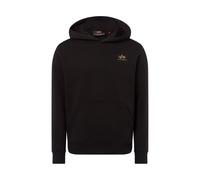 Alpha Industries Basic TPU Small Logo Hoodie Größe 2XL Schwarz/Gold
