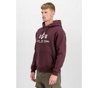 Alpha Industries Basic Hoody Kapuzen Pullover deep maroon, Größe L, Herren, Baumwolle