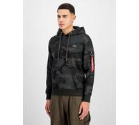 Alpha Industries Back Print Hoody black camo S