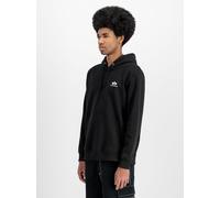 Alpha Industries Herren Basic Hoody Small Logo Kapuzensweat Kapuzenpullover, Black, XL