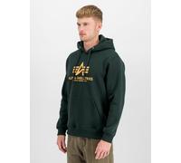 Alpha Industries Basic Hoody Kapuzensweat für Herren Dark Petrol
