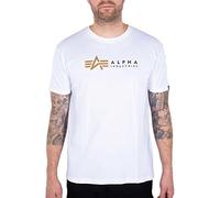 Alpha Industries Label T T-Shirt für Herren White