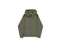 Alpha Industries Label Zip Backprint Hoodie Größe S Grün