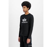 Alpha Industries Langarmshirt Herren Baumwolle schwarz, S