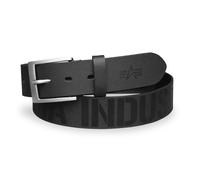 Alpha Industries Ledergürtel Embossed Alpha Belt (Sale) schwarz, Größe XL/115 cm