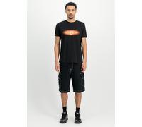 Alpha Industries - Lightning Black/Orange - T-Shirt - Schwarz - XL - 100% Baumwolle Schwarz XL