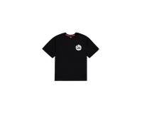 T-Shirt ALPHA INDUSTRIES "Alpha Industries Women - T-Shirts Logo T Back Print Women", Damen, Gr. XS, schwarz, Obermaterial: 100% Baumwolle, Kurzarm, Shirts (13384250-XS) schwarz