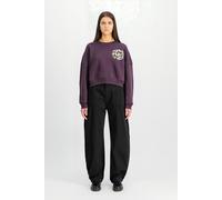 Alpha Industries Logo Sweater Plum Größe: L | Outlet | Damen | Magenta
