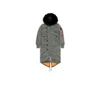 Alpha Industries Damen Winterjacke Long Fishtail Wmn vintage green S
