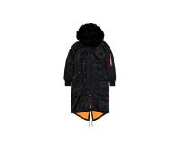 Alpha Industries Long Fishtail Jacke XS Black