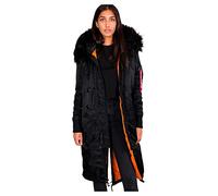 Alpha Industries Long Fishtail Jacke M Black