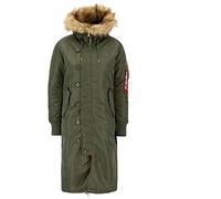Alpha Industries Long Fishtail Jacke L Sage Green