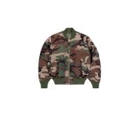 Alpha Industries MA-1 Base Camo Flight UV Bomberjacke Größe M Woodland Camouflage