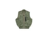 Alpha Industries MA-1 Base UV Vest Bomberjacke Größe L Olivgrün